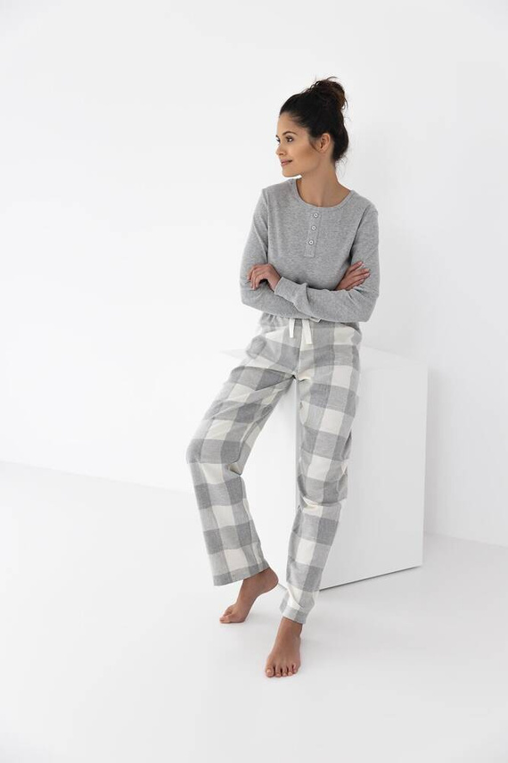Sensis Vesper Pijama de mujer - gris-crema