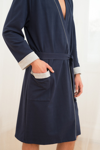 Gabriel Albornoz para hombre con bolsillos Moda Italiana - azul marino/melange