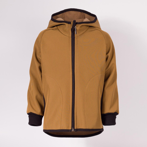 229003 Nicol Chaqueta softshell infantil con forro polar, capucha y reflectante - oliva