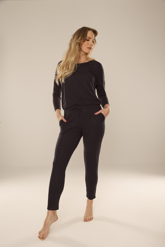 305 Paula Traje de pijama para mujer - azul marino