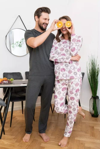 Pijama señora manga larga, pantalón Lobelia Italian Fashion -