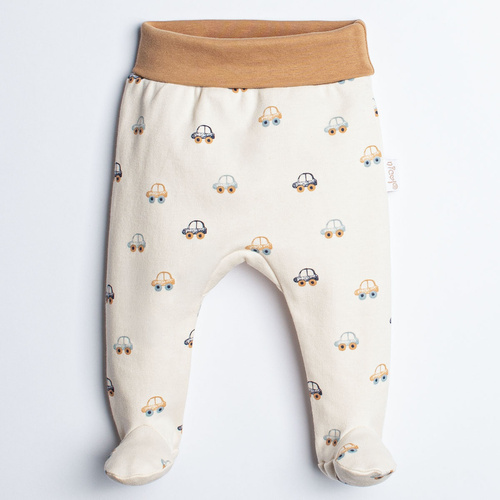 Nicol 222009 pantalones cortos para bebé 100% algodón coches crema