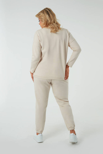 Madri Pantalones Mujer Moda Italiana - beige