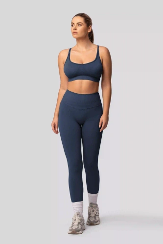 Leggings push-up Spaio PRO cintura alta opacos moldeadores navy blue