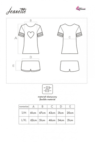 Jeanette LC 55732 Pijama de mujer LivCo Corsetti Moda