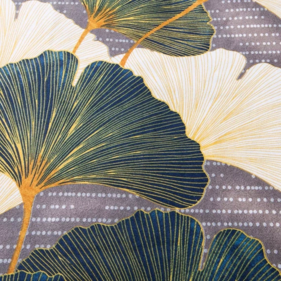 31510/2 Flannelove ropa de cama Darymex beige verde hojas de ginkgo- set, 100% algodón, cálido y suave