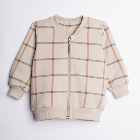 221277 Kiku Nicol bomber para niños a cuadros con cremallera
