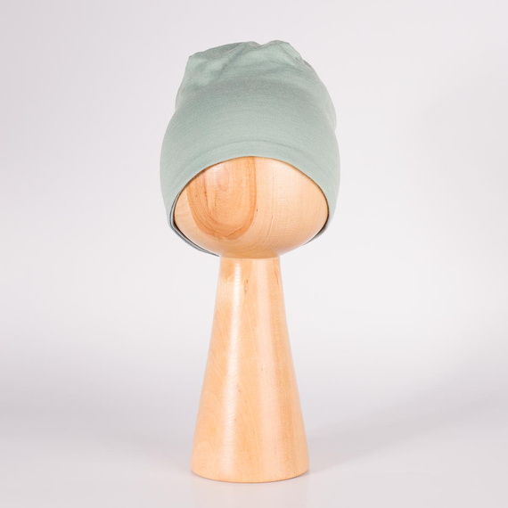 229120 Nicol Gorro Merino 100% lana infantil de doble capa - verde