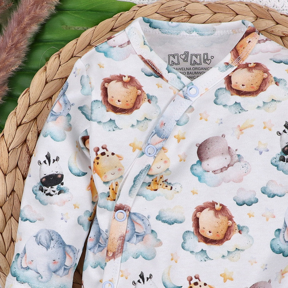 ABN-5601 Nini Little Dreamers body sobre de algodón orgánico para bebés - cierres sin níquel, 100% de seguridad