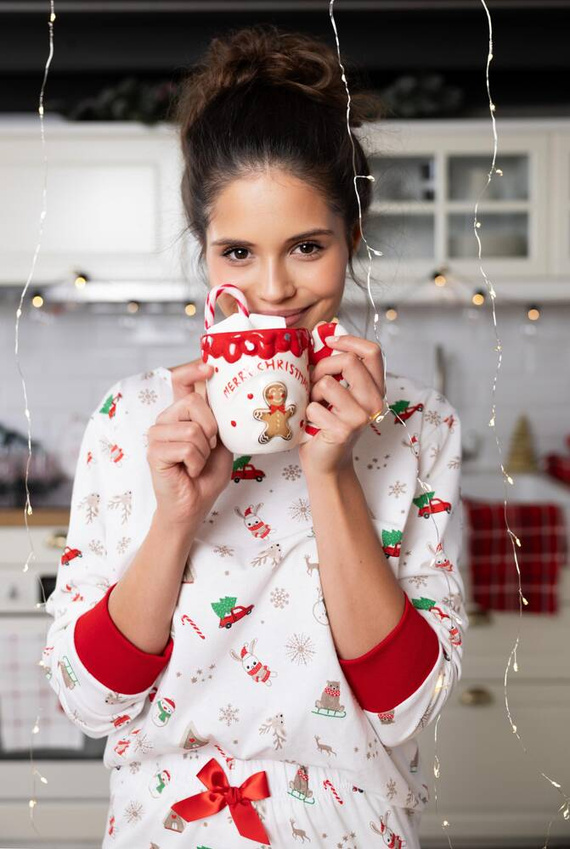 Pijama para mujer Samantha Sensis -ecru