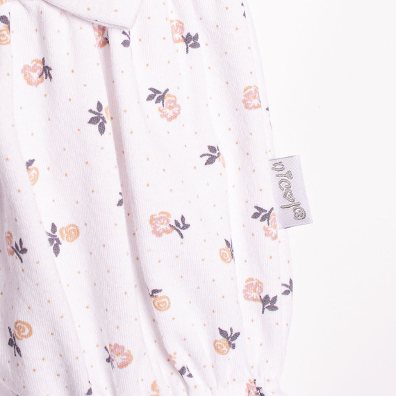Nicol 220153 pelele bebé niña algodón floral con volantes