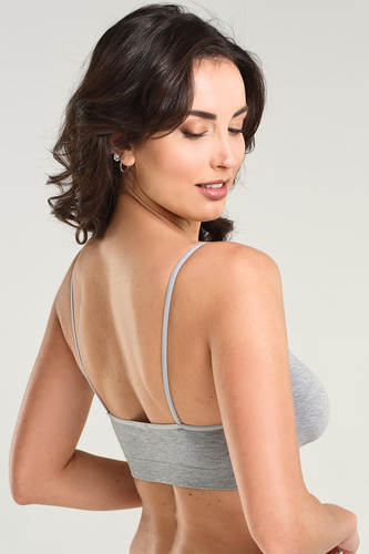 Spiman RELAX Melange Sujetador Suave de Bambú Sin Aros Transpirable