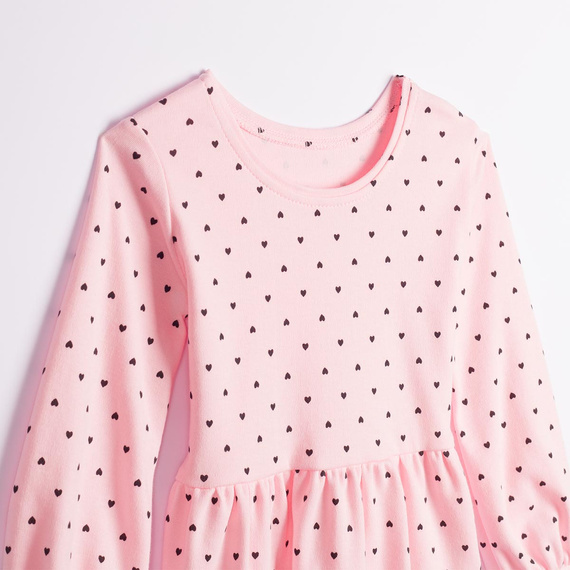 Blusa para niña Nicol Tosia 225139 100% algodón rosa con volante