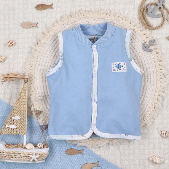ABN-5458 Chaleco Sea Of Joy Nini - algodón orgánico, cierre cómodo