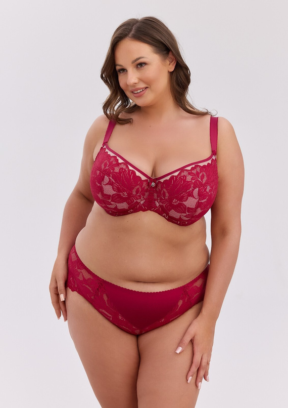 Gaia Mary BSM 1372 Sujetador Semi Soft Maxi con Aros Bordó