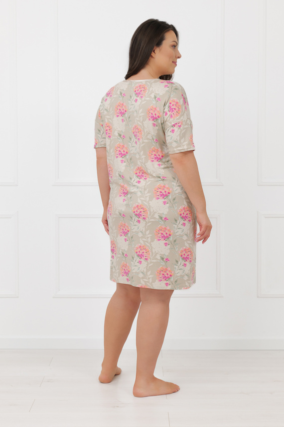 Camisón Harmonia Moda Italiana manga corta viscosa elegante