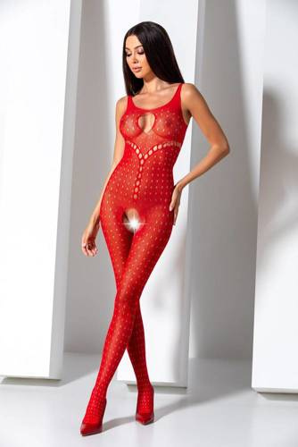 BS078 Bodystocking Rojo pasión