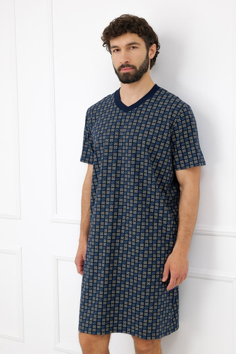 Camisón para Hombre Italian Fashion Broken 100% Algodón Manga Corta