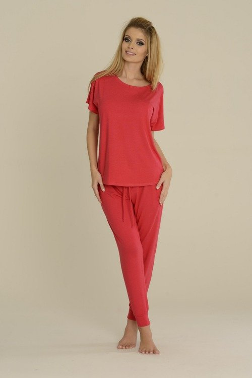 524 Paula Pijama de mujer De Lafense - frambuesa