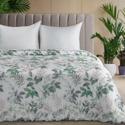 Narzuta Amanda Eurofirany blanca decorativa 100% poliéster elegante