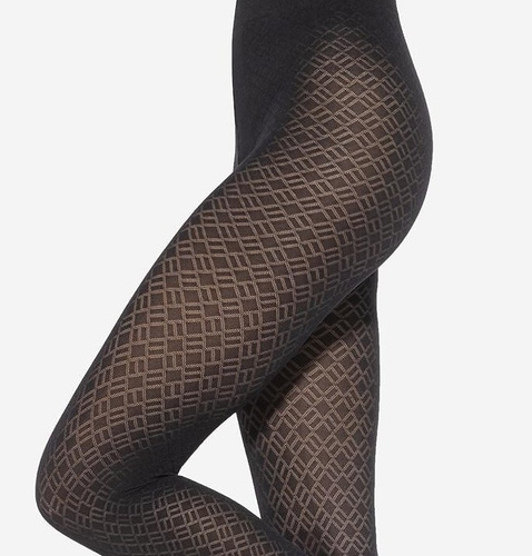 Loretta 157 Gatta medias de mujer - mate, 50 den, estampado - nero