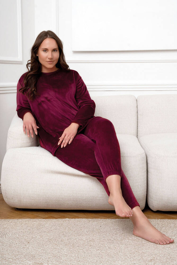 Conjunto Akara Ladies Moda Italiana - burdeos