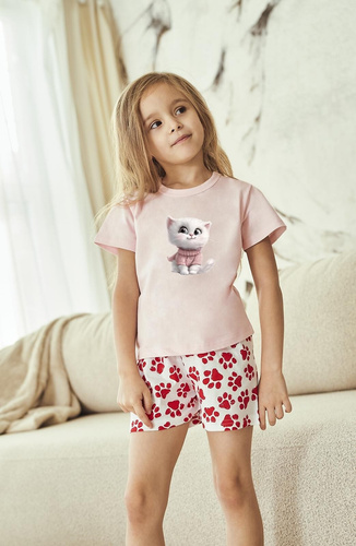 Taro 3551 Nala pijama niña rosa 100% algodón