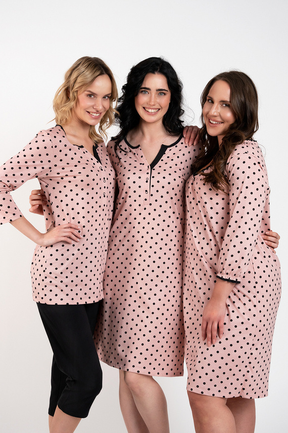 Camisón y bata de lactancia Margo Moda Italiana