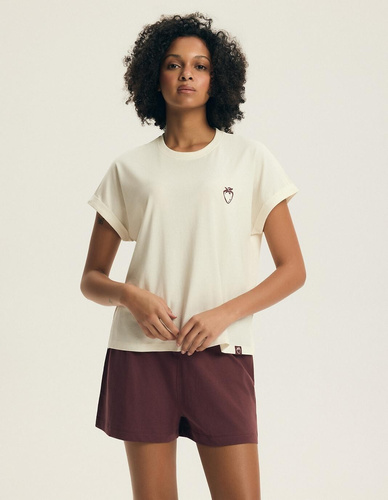 Pijama mujer Henderson Evika 44464 – algodón, bordado fruta, shorts