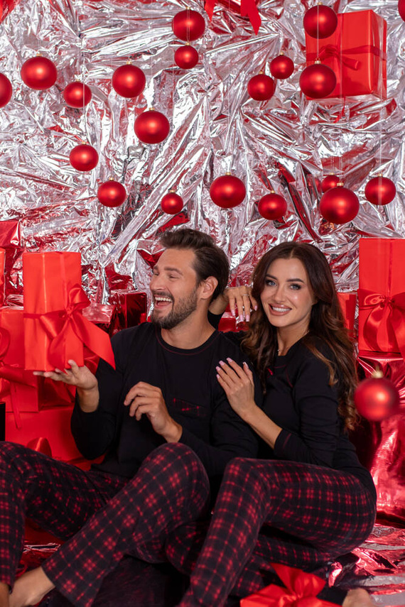 Pijama de hombre Zeman Italian Fashion - negro/estampado