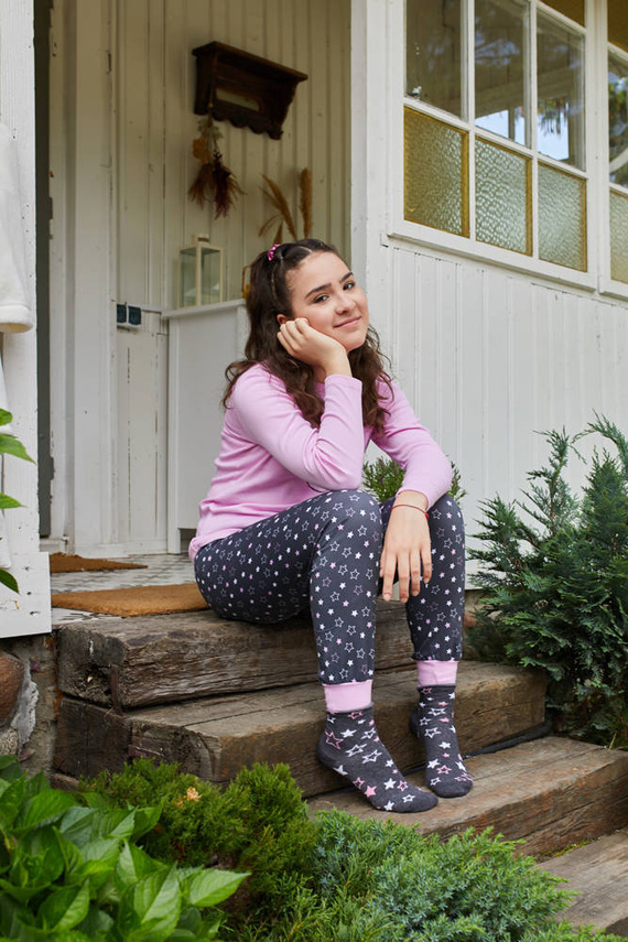 Antilia Pijama para niñas Italian Fashion - rosa/estampado