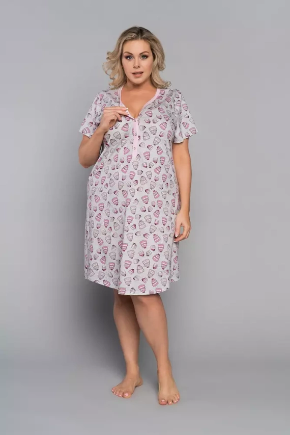 Camisa de manga corta Dolce Ladies Italian Fashion - estampado