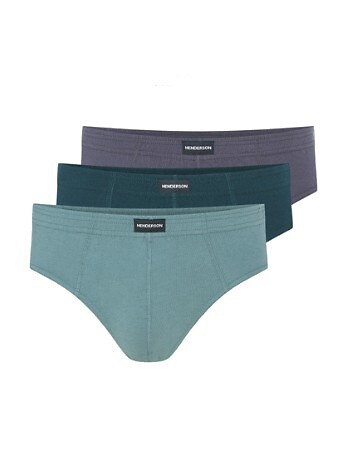 1446 K669 Henderson calzoncillos hombre algodón verde-grafito, 3 unidades por caja