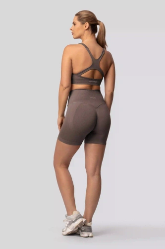 Spaio PUSH-UP PRO shorts moldeadores sin costuras tiro alto fitness taupe