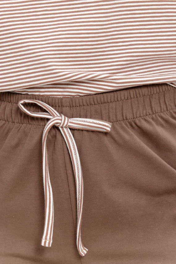 Pijama de mujer Taro Norella 3642 de algodón, larga, con rayas, 95% algodón