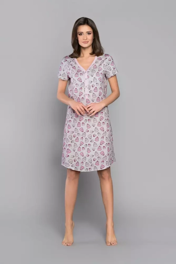 Camisa de manga corta Dolce Ladies Italian Fashion - estampado