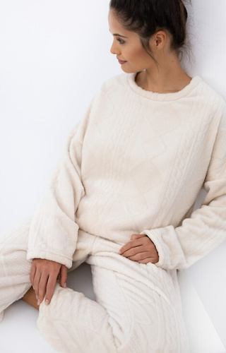 Bridget Homewear Sensis pijama de mujer - cálido, punto suave, crudo