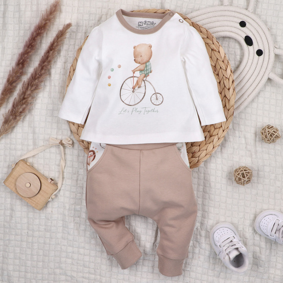 ABN-5589 Blusa para bebé Circus de Nini - 100% algodón orgánico, inocuo para la piel, producción polaca