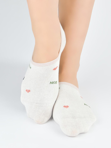 Calcetines bailarina mujer ST096 Noviti algodón invisibles silicona