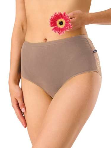 Braga mujer LPF 112 Key maxi bikini de algodón – ajuste estable, pack de 2