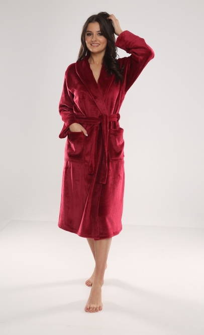 628 Albornoz largo de mujer Abigail Forex - granate