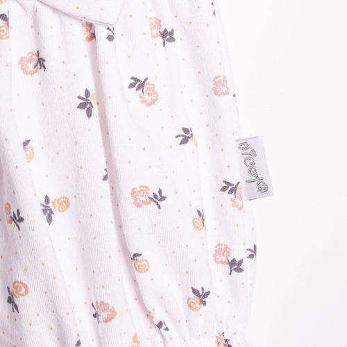 Nicol 220153 pelele bebé niña algodón floral con volantes