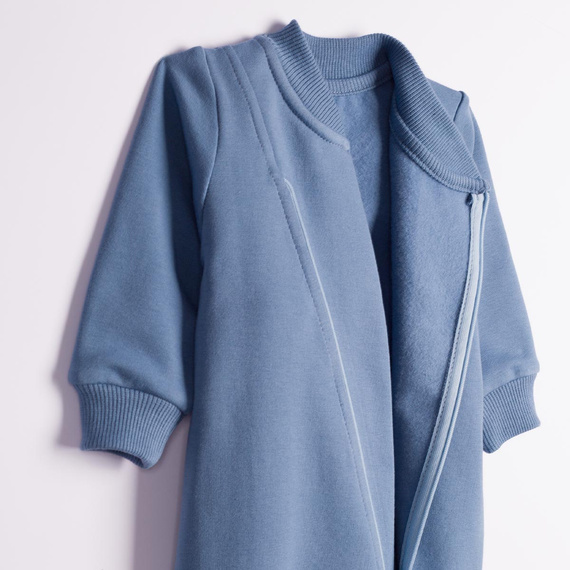 228271 Nicol FARMA Pijama de felpa + botitas para bebé azul algodón