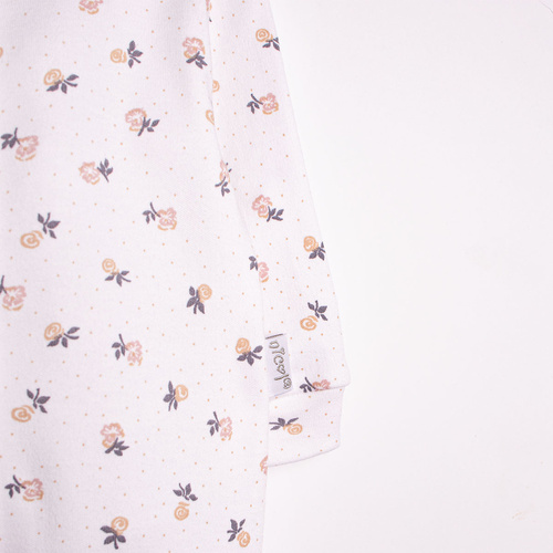 220031 Pelele bebé Nicol algodón 100% flores con pies