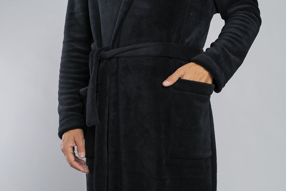 Mimas Albornoz para hombre con capucha Moda Italiana - azul marino