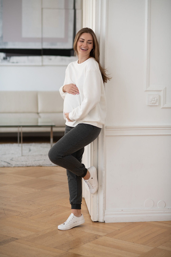 Milk It Easy! bluza do karmienia Milk&Love śmietankowa z printem