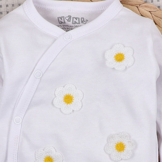 NINI Little Flowers – body para bebé cruzado 100% algodón orgánico ABN-5757/BIA