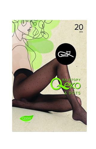 Medias mujer Gatta Q-Eko & Dots 20 den – medias mate con puntos