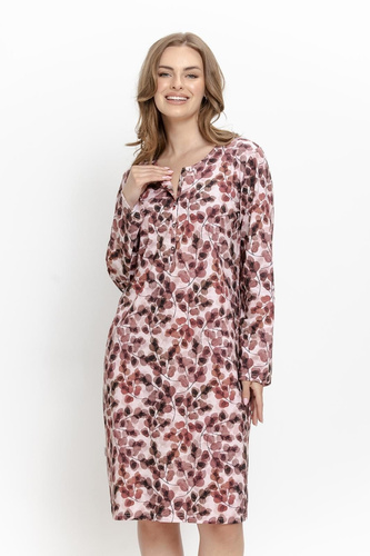 Camisón Taro Ardenia 3635 Marrón 100% Algodón para Lactancia