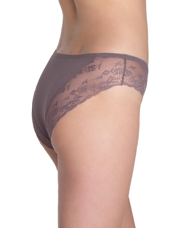 Lama L-1590 BI braguita de bikini - bikini de algodón con encaje y lazo, 2 piezas por caja